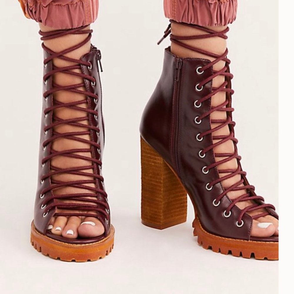Jeffrey Campbell Palermo Heel Wine